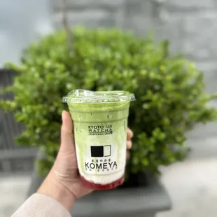 Strawberry matcha