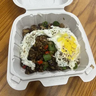 Sisig with egg