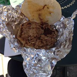 Pulled pork sandwich