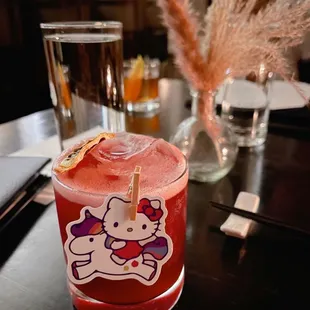 Hello kitty cocktail