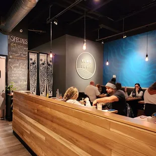 the interior of a restaurant