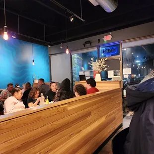 interior, sushi and sashimi
