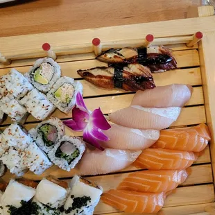 sashimi, sushi and sashimi, food, sushi