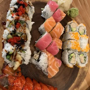 sushi and sashimi, sushi, sashimi, food