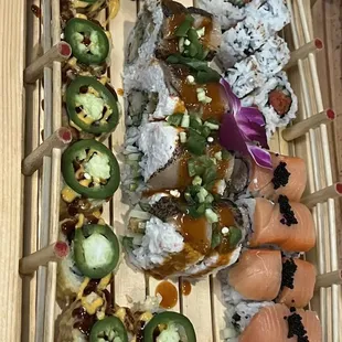 sushi and sashimi, food