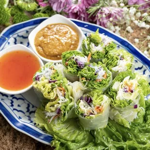 Vegan fresh spring rolls