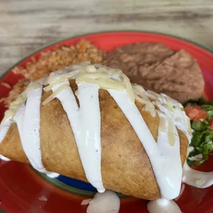My huge chimichangas