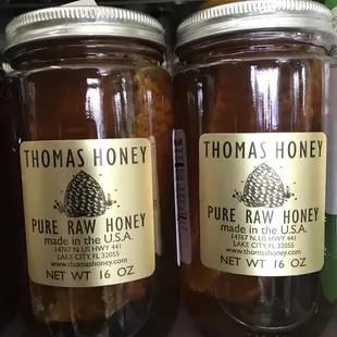 Local honey from different parts of Florida