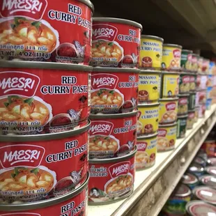 Variety of curries