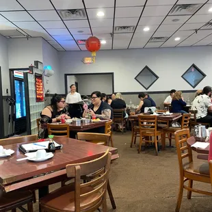 people eating in the restaurant
