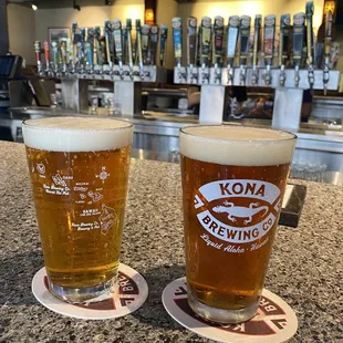 Fire Rock Pale Ale for me Castaway IPA for her