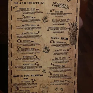 Menu - 1 of 2