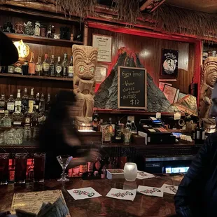 Bar with the daily special board