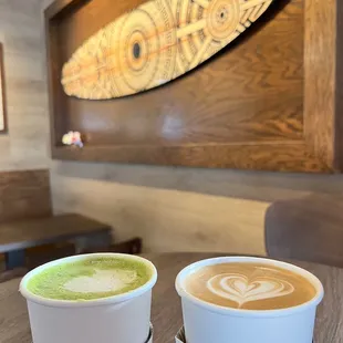 matcha and latte  my new favorite brunch place.