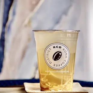 a cup of kona coffee