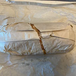 5/6/24 (mon): Hawaiian Chicken Panini. Nicely wrapped &amp; pre-cut in half.