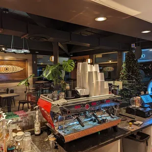 interior, sushi and sashimi