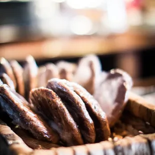 a basket full of cookies