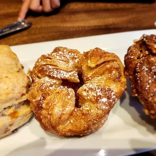 Strawberry lime passionfruit kouign amann