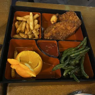 Fried chicken kids menu