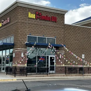 Outside in the parking lot