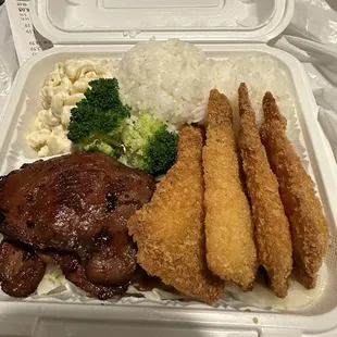 Shrimp and BBQ Chicken Combo