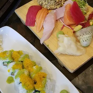 Large sampler and daily special roll