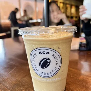 Coconut macadamia nut frappe