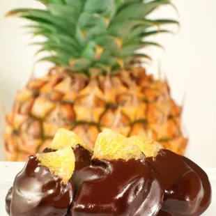 Chocolate Dipped Pineapple