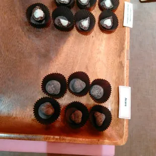 Arari covered in chocolate and coffee chocolate Mac nuts