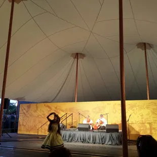 Live hula and Hawaiian chanting under the big tent!