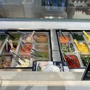 Sooo many toppings to choose from!