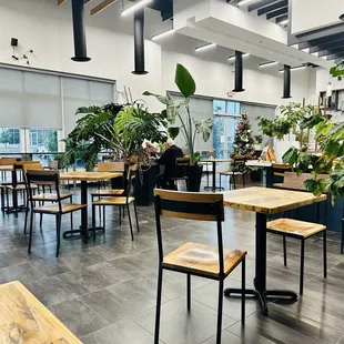 Inside during the holidays