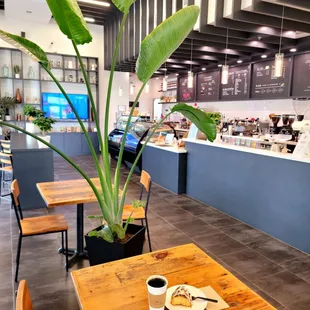 the interior of a coffee shop