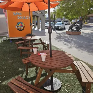 Outdoor seating area