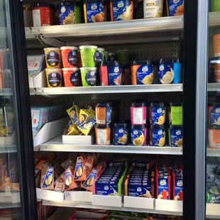 a refrigerator full of food