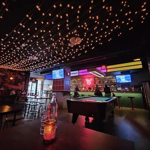 The ambiance is just right