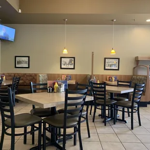 Inside the restaurant