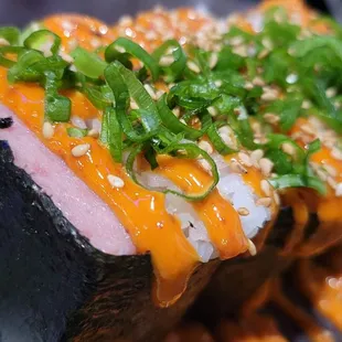 Spicy Spam Musabi tonight! The menu keeps evolving in a great way!
