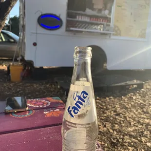 Truck in the background