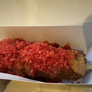 Hot Cheeto Corn Dog