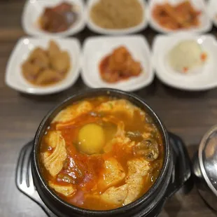 a variety of dishes