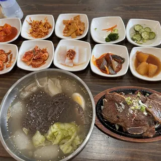 38. Galbi and Mul Naeng Myun