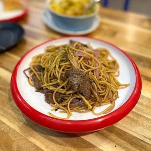 2. Spaghetti with Beef in Black Pepper Sauce