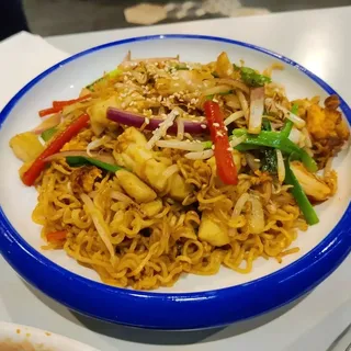 11. Tom Yum Fried Instant Noodles with Seafood