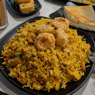 3. Salty Duck Egg with Jumbo Shrimps Fried Rice