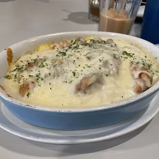 2. Baked Fried Rice with Chicken Chop