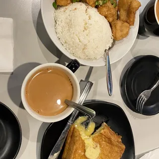 Salt and Pepper Fish Fillet on Rice