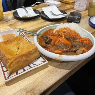 Beef with Tomato over Rice