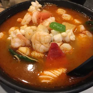 8. Tom Yum Seafood Noodle Soup